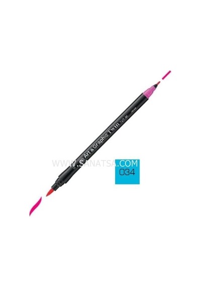 Zig Art & Graphic Twin Marker Çift Uçlu Çizim Kalemi 34 Cobalt Bl