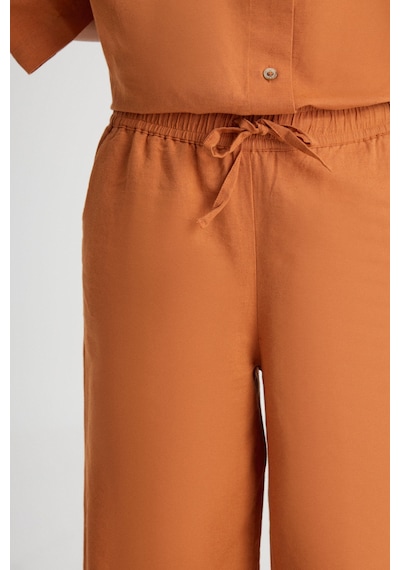 Wrangler Loose Fit Rahat Kesim Normal Bel Geniş Paça Kahverengi Pantolon W241596220 Kahverengi