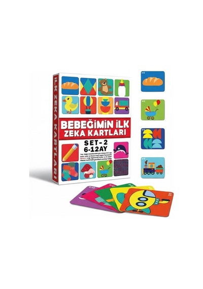 Bebeğimin İlk Zeka Kartları Seti - 6-12 Ay Bebek Gelişim Kartları