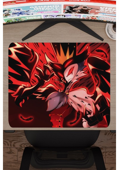 Helluva Boss Kaymaz Dikişli Kauçuk Oyuncu Mousepad V2 - 48x40 Xl Gaming Mouse Pad Fare Altlığı