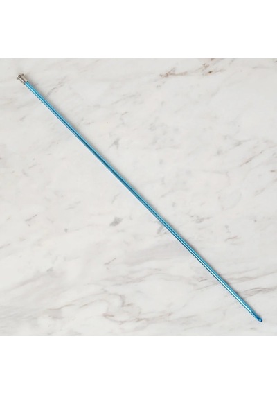 Abarta 4,5mm Renkli Metal Gagalı Örgü Şiş Tunus Tığ 25cm- Mavi 1 Adet