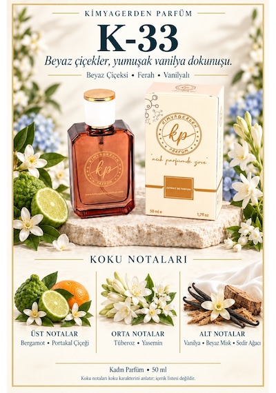 KP K-33 Kadın Parfüm EDP 50 ML