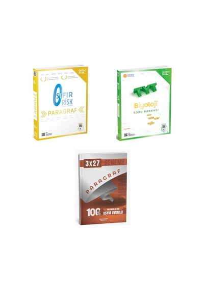 2027 2027 Tyt Üçdörtbeş Paragraf Sıfır Risk + Biyoloji Soru + Anla Kazan Paragraf Deneme 3'lü Set