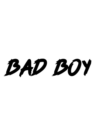 Bad Boy Araba Sticker 17x17 Cm Siyah