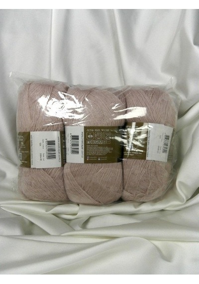 Angora Pudra Pembe El Örgü İpi 3 Adet - Renk: 124