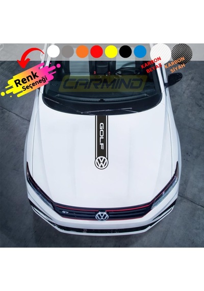 Volkswagen Golf Kaput Şerit Sticker