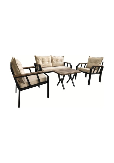 Tu Tienda 2+1+1+sehpa Demonte Bahçe,balkon Mobilyası Bej