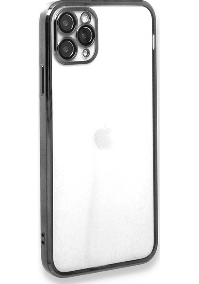 Newface Apple Uyumlu iPhone 11 Pro Kılıf Razer Lensli Silikon - Gümüş Gümüş