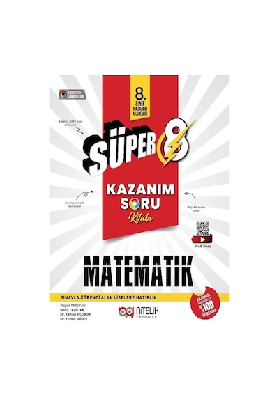 Nitelik 8.sınıf Süper Kazanım Matematik Soru Kitabı