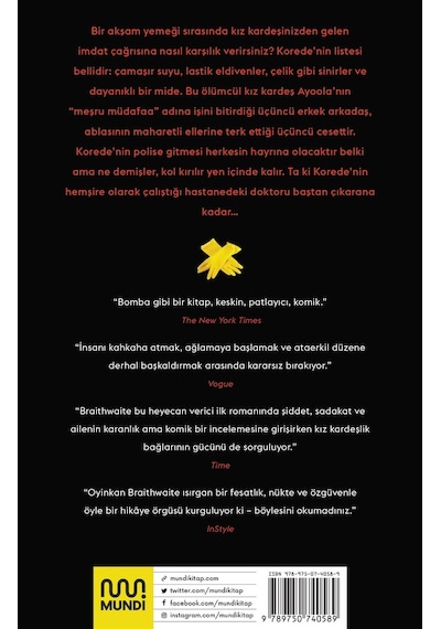 Kız Kardeşim Seri Katil - Oyinkan Braithwaite - Mundi