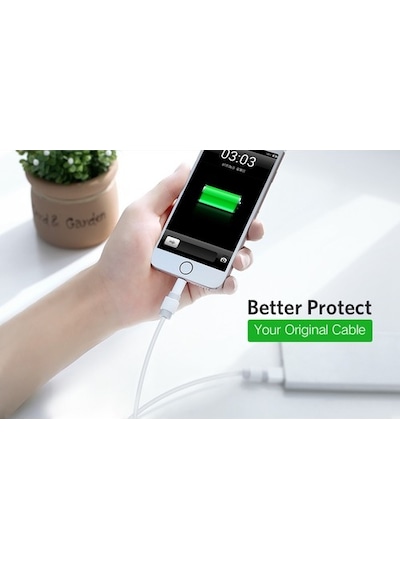 Apple Uyumlu  Ios Uyumlu-Androıd Usb Kablo Koruyucu Her Modele Uygun