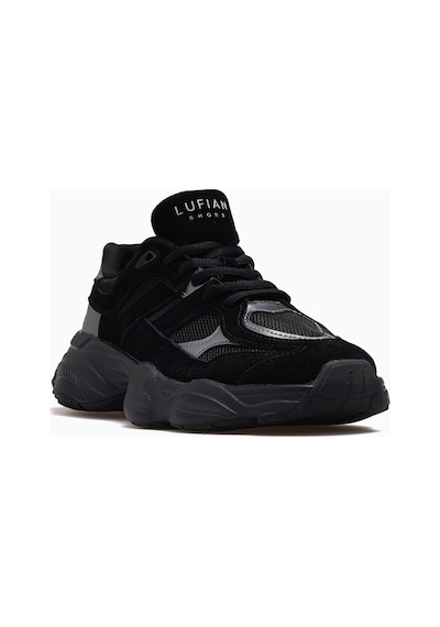 Lufian Mery Kadın Deri Sneaker Spor Ayakkabı 26y 112230036 M Siyah Siyah
