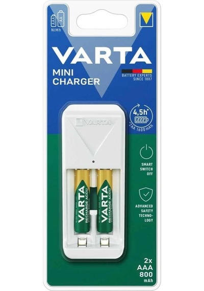 Varta 57656 Mini Pil Şarj Cihazı 2x800mah Pilli