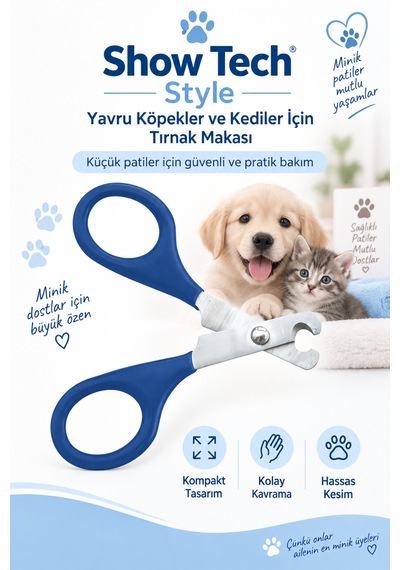 Showtech Style Yavru Köpekler Ve Kediler İçin Tırnak Makası