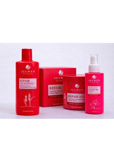 Julwen Repair Saç Maskesi 150 ML + Instant Leave-ın Mask 150 ML + Şampuan 400 ML