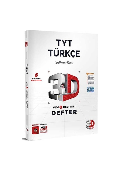 Tyt Türkçe Video Destekli Defter 3d Yayınları