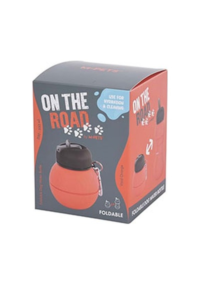 M-pets On The Road Katlanır Köpek Seyahat Su Kabı Turuncu 550 Ml 244-51051.01