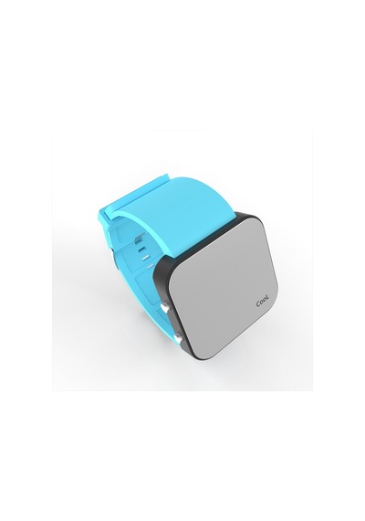 Cool Watch Saat - Siyah Led Kasa - Turkuaz Kayış Unisex Pembe