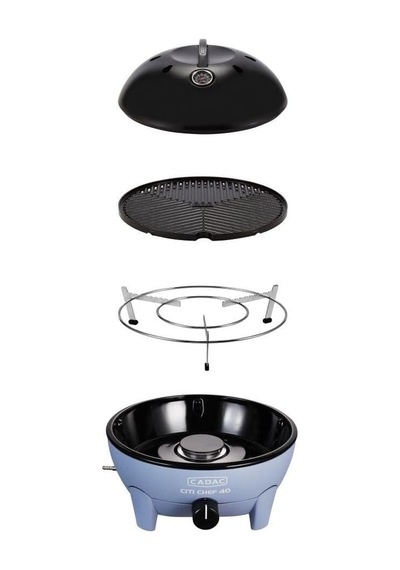 Cadac Citi Chef 40 Barbekü Ve Mangal - Mavi, Kompakt Taşınabilir Bahçe Ve Balkon Barbeküsü