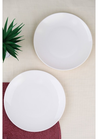 Tabak Evi Porselen Chic Pasta Tabağı 20,50cm 2 Li Krem