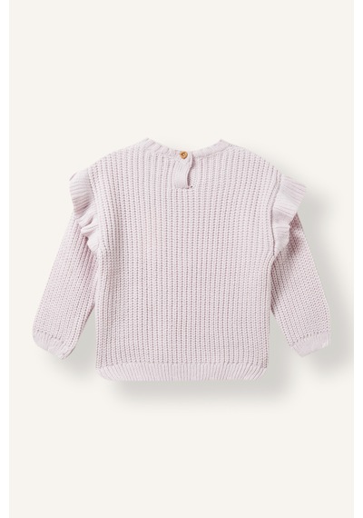 Defacto Bisiklet Yaka Triko Basic Kazak Kız Bebek F2627a526wnbr479 Bordo-br479