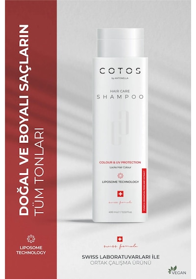 Cotos Colour &amp Uv Protection Saç Bakım Şampuanı Boyalı Saçla