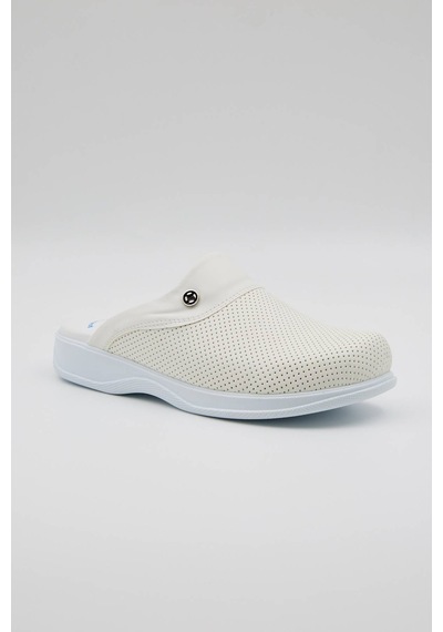 Term-0011 Quicksteps Professional Erkek Anatomik Ve Comfort Sabo Terlik Beyaz