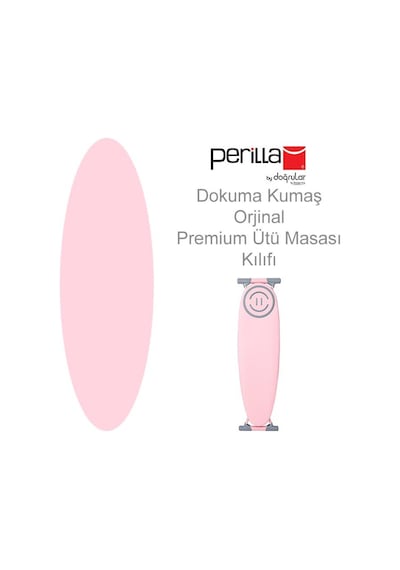 Perilla Premium Extra Süngerli Ütü Masası Kılıfı - Pembe