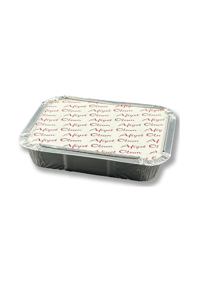 Alüminyum Kapaklı Kap Tabak Kase Yemek Ve Salata 250gr 500 Adet
