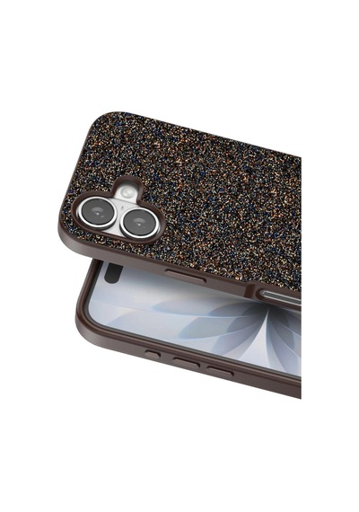 Onegif Apple iPhone Uyumlu,  17 Bright Simli Kapak - Gold