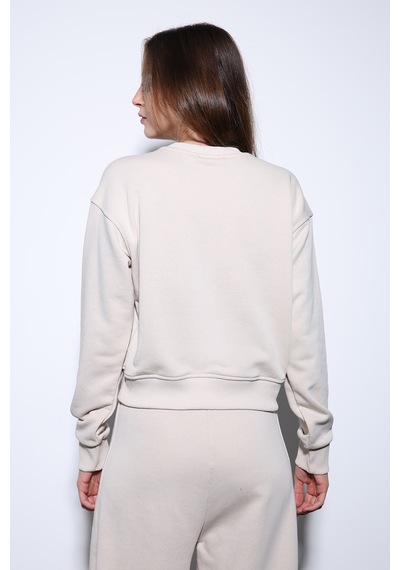 Antioch Basic Kadın Sweatshirt Ba25y920 Bej