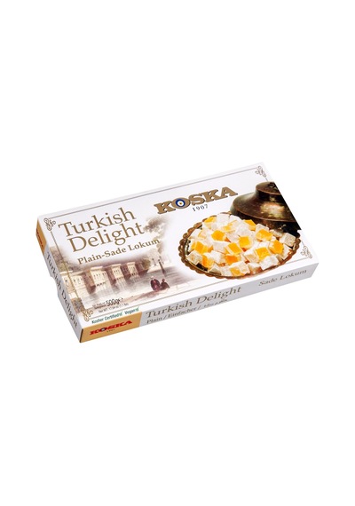 Koska Lokum 500g Sade - Geleneksel Türk Lezzeti 3'li Ekonomik Paket - 3 Adet Tarı