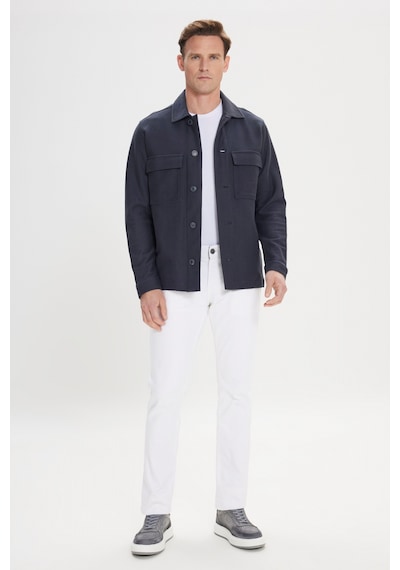 Ac&Co / Altınyıldız Classics Erkek Lacı Standart Fit Normal Kesim Gömlek Yaka %100 Pamuk Mont Lacı Lacivert Ac&Co / Altınyıldız Classics Erkek Lacı Standart Fit Normal Kesim Gömlek Yaka %100 Pamuk Mont Lacı Lacivert