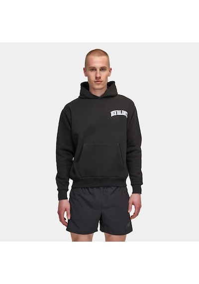 New Balance Siyah Erkek Hoodie Kapşonlu Sweatshirt Unh3350-bk Siyah