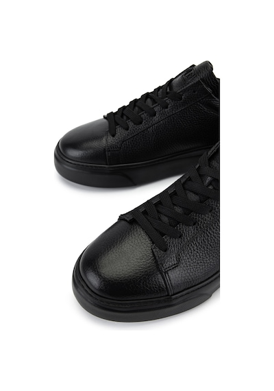 Tamer Tanca Erkek Hakiki Deri Siyah/siyah Sneakers & Spor Ayakkabı 1212 2501 Erk Ayk Y26 Syh Tbn/syh Fltr Siyah5