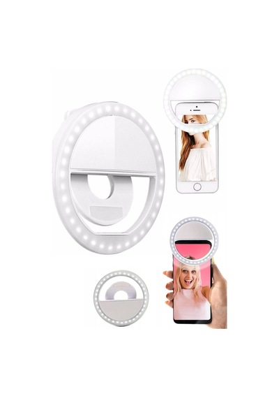 Selife Işığı & Öz Çekim Işığı & Selfie Işık Aparatı & Telefon Için Işık Youtuber Tiktok Video Çekim
