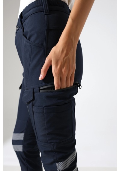 Acil Sağlık Soft Shell Outdor Kışlık Kadın Pantolon - Lacivert