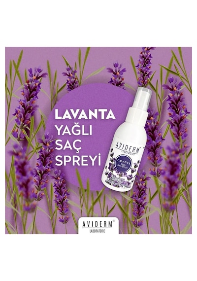 Aviderm Bit Kovucu Lavanta Yağlı Saç Spreyi 100 ML