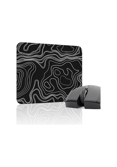 Topography Kaymaz Dikişli Kauçuk Oyuncu Mousepad V5 - 22x18 Gaming Mouse Pad Fare Altlığı