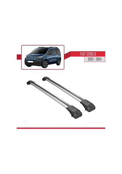 Fiat Doblo 2023 Ve Sonrası İle Uyumlu Ace-1 Ara Atkı Tavan Barı Gri