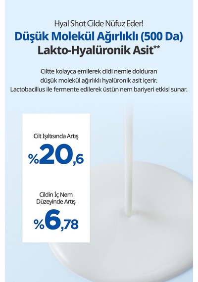 Hyalüronik Asitli Nemlendirici Ampul Dermatory Hyal Shot Barrier Cream Ampoule B5