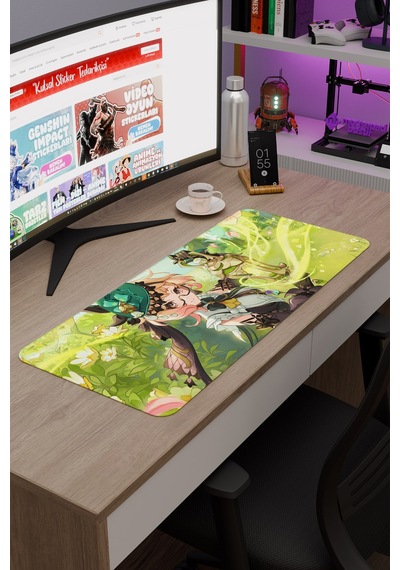 Emilie Genshin Impact Anime Gacha V1 - 70x30 Xl Gaming Mouse Pad Fare Altlığı