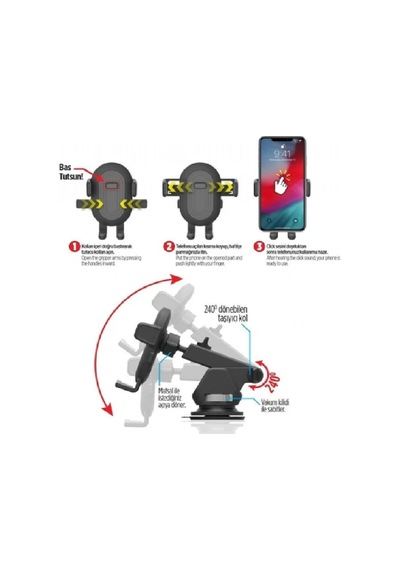 Automix Teleskopik Telefon Tutucu