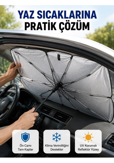 Zenvia Katlanabilir Oto Güneşlik Uv Koruma Ve Isı Yalıtımı Yeni Nesil Znv2026