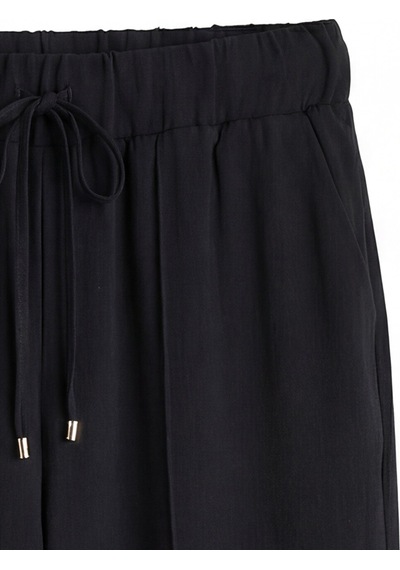 Lcw Everyday Siyah Beli Lastikli Kadın Pantolon