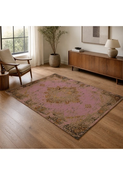 Kartela Halı Melo Halı Jüt Taban Dokuma Halı Gül Kurusu - 160 X 240 Cm