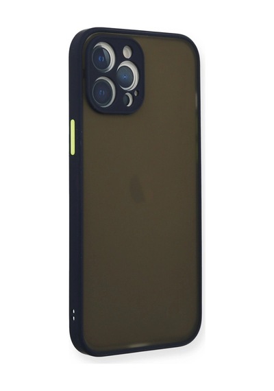 Apple Uyumlu iPhone 12 Pro Kılıf Montreal Silikon Kapak Lacivert/