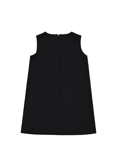 Civil Girls Fiyonklu 6-9 Yaş Elbise - Siyah