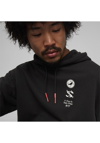 Puma X Staple Graphic Hoodie Erkek Sweatshirt-siyah