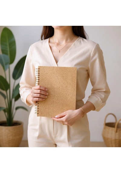 Çizgili Spiralli Not Defteri, A4 Boyut 21x29,7 Cm , 120 Yaprak 240 Sayfa , 90gr. Ivory Kağıt, Ofis İçin İdeal K Çok Renkli